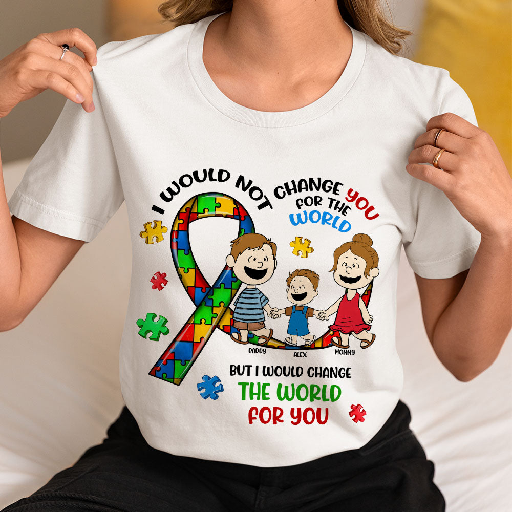 Personalized Gifts For Autism Kids Shirt Cartoon Kid 03TOMH190225HH - Shirts - GoDuckee