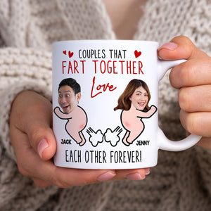 Couples - Love Each Other Forever, Funny Custom Face Coffee Mug, Gift For Couple, Valentine's Gifts - Coffee Mug - GoDuckee