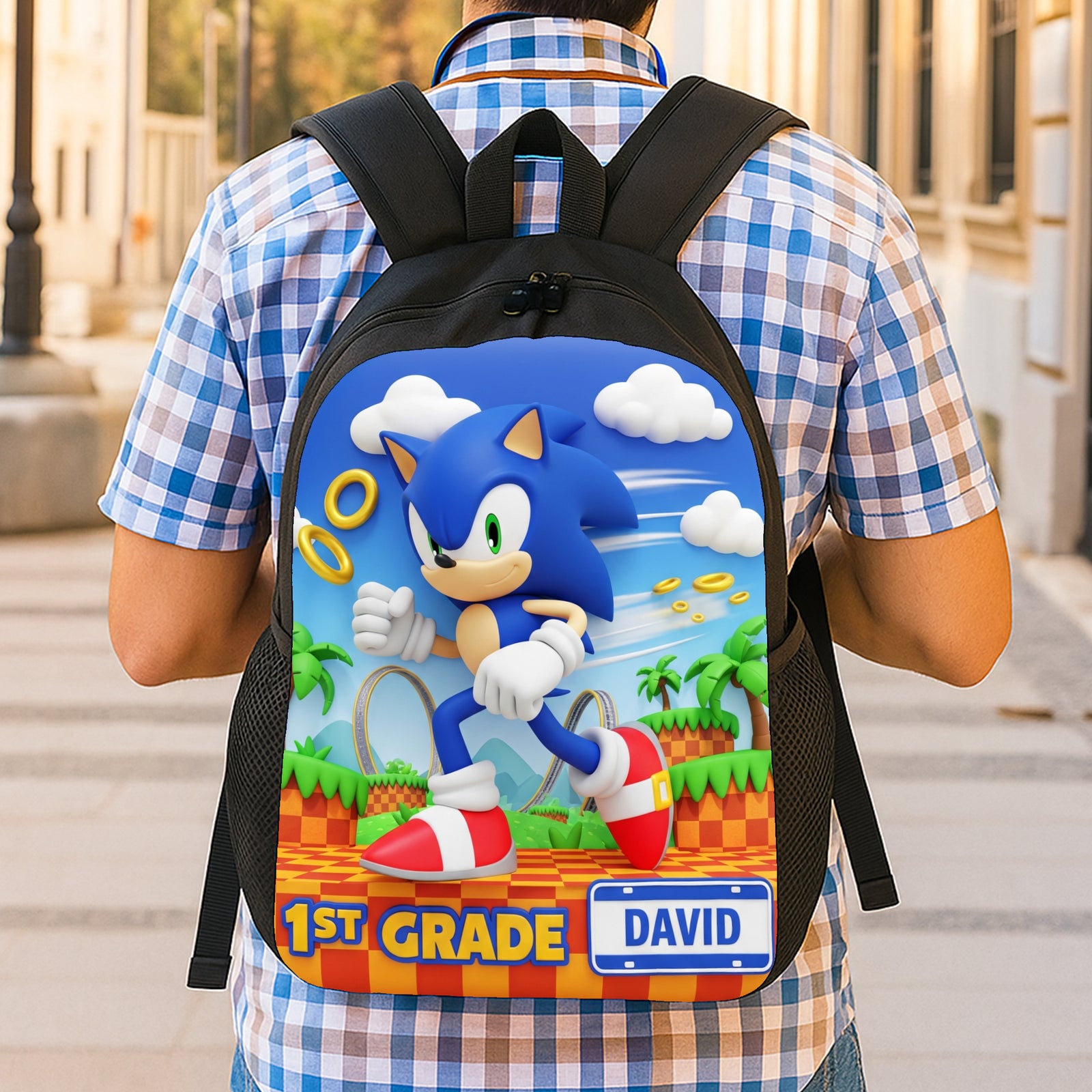 Power Up Characters School Bag Personalized Gifts For Kids 05natn310725 - Backpack - GoDuckee