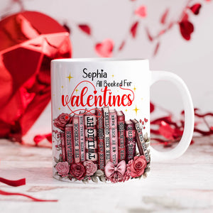 Customized Gifts For Book Lovers White Mug Valentine 02XQLU111224 - Coffee Mug - GoDuckee