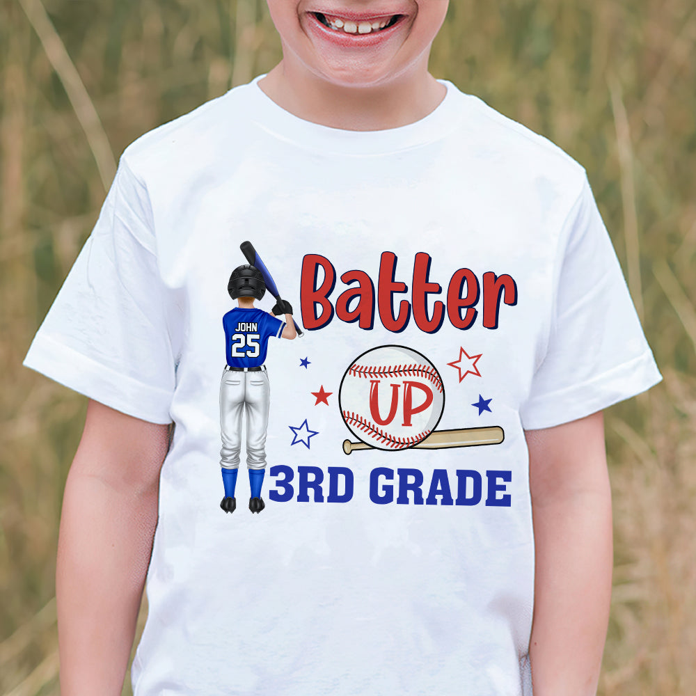 Batter Up Personalized Shirt, Gift For Baseball Lover/ Gift For Kids - Shirts - GoDuckee