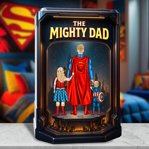 The Mighty Dad Acrylic Plaque Personalized Gifts For Dad 03KAQN300425PA - Shaped Plaques - GoDuckee