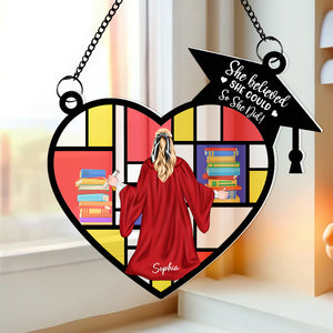 Personalized Gifts For Graduation Suncatcher Window Hanging Ornament 03NAQN070524 - Ornaments - GoDuckee