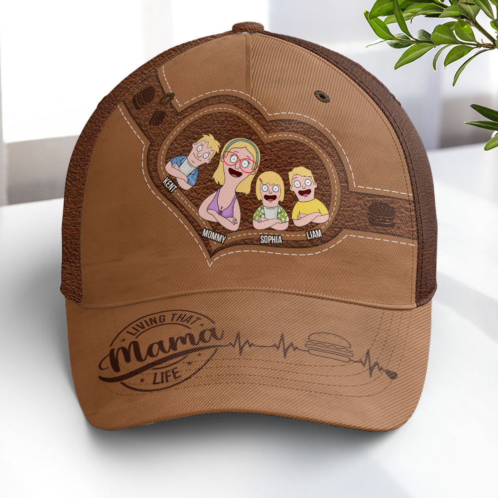 Personalized Gifts For Mom Classic Cap Living That Mama Life 01ohpu030325hg - Caps - GoDuckee