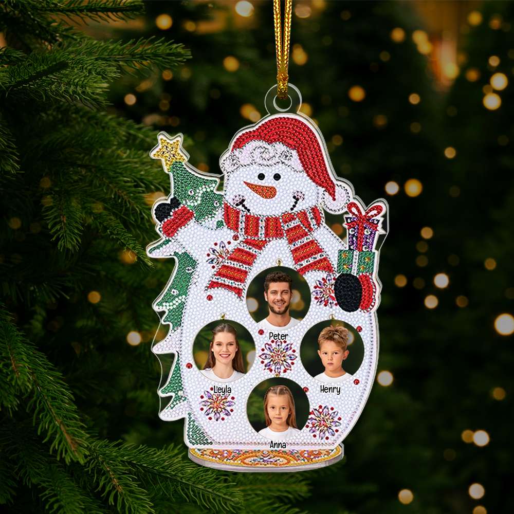 Custom Photo Gifts For Family Ornament Christmas 01XQLU230924 - Ornament - GoDuckee