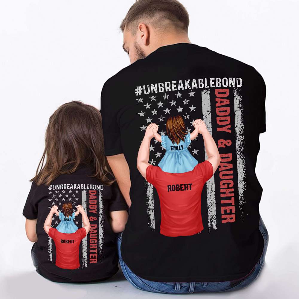Daddy And Daughter/Son, Personalized Shirt, Kid And Dad Moment Shirt, Father's Day Gift, Birthday Gift For Dad - Shirts - GoDuckee