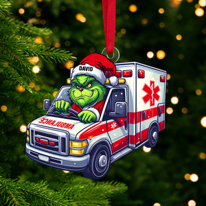 Personalized Gifts For Paramedic Ornament, How The EMT Saved Christmas 04qhtn081124 - Ornament - GoDuckee