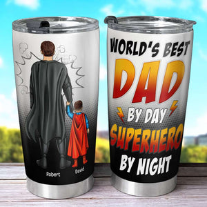 Dad World's Best Dad By Day Personalized Tumbler 07htqn150523tm - Tumbler Cup - GoDuckee