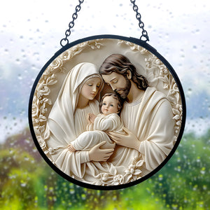 Gifts for Religious People Stained Glass The Holy Family 02kadc060924 - Ornament - GoDuckee