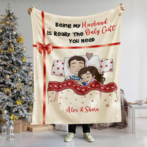 Personalized Gift For Couples, Couple Christmas Blanket 01TOMH231024HG - Blanket - GoDuckee