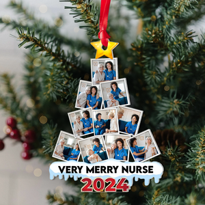 Nurse Custom Photo Acrylic Christmas Ornament 07HUPU270924 - Ornament - GoDuckee