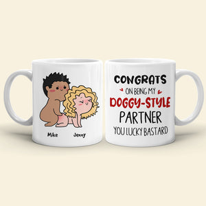 Congrats On Being My Partner-Personalized Coffee Mug DR-WHM-01nahn210623hh - Coffee Mug - GoDuckee