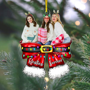 Custom Photo Gifts For Friends Christmas Ornament 03natn210924 Besties Forever - Ornament - GoDuckee