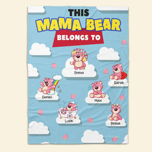 Personalized Gifts For Mom Blanket This Mama Bear Belongs To 02HTHN210224 - Blankets - GoDuckee