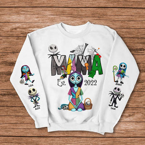 Personalized Gifts For Mom Shirt Horror Mom And Kids 04OHMH220325 - AOP Products - GoDuckee
