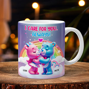 Personalized Gifts For Couple Coffee Mug Bear Couple 01OHMH131224 - Coffee Mug - GoDuckee