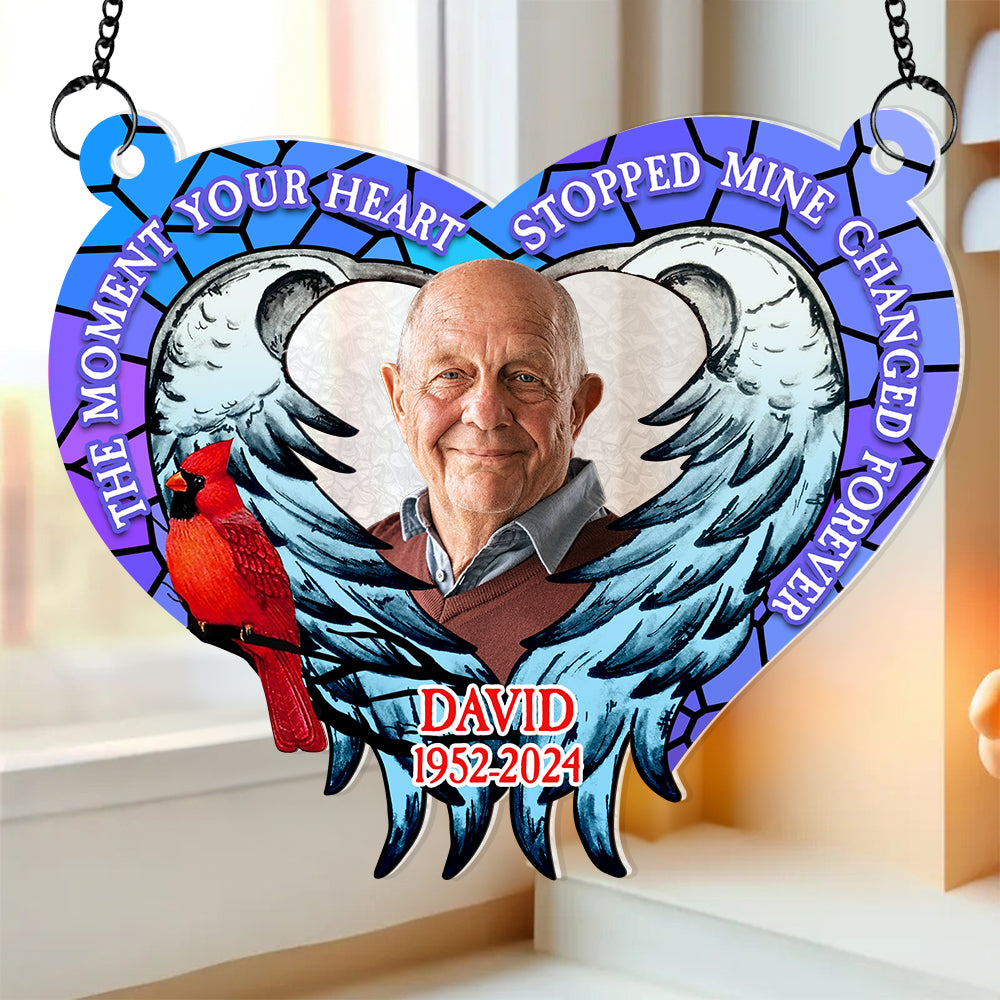 Custom Photo Gifts For Heaven Suncatcher Ornament 02ACDT240624 - Ornament - GoDuckee