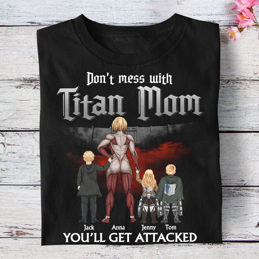 Personalized Gifts For Mom Shirt Don't Mess With Mom You'll Get Attacked 05QHTN170124HH GRER2005 - 2D Shirts - GoDuckee
