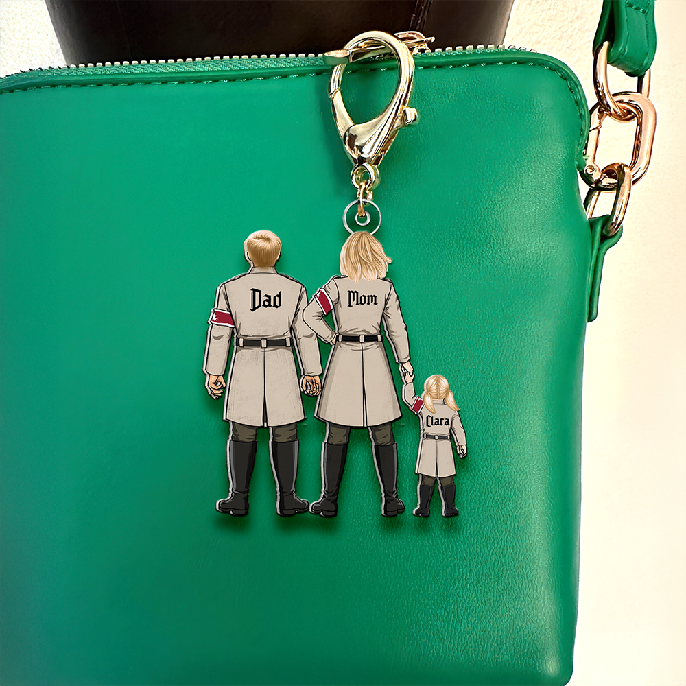 Personalized Gifts For Family Keychain Anime Family 08QHHU240225HH - Keychains - GoDuckee