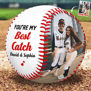 Custom Photo Couple Baseball Lovers Gifts 04TODT041124 - Baseball - GoDuckee