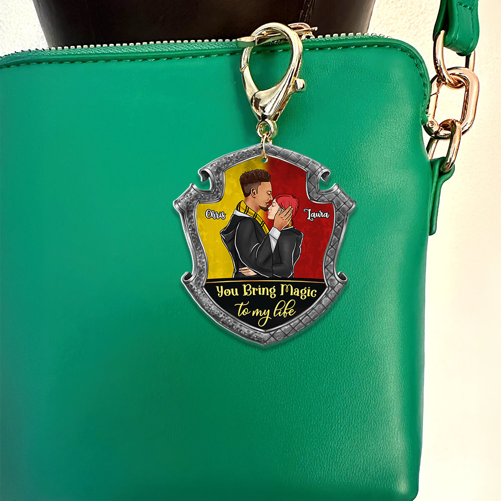Witch & Wizard Couple Keychain - Put a Spell On Me - Personalized Gifts For Couple - Keychains - GoDuckee