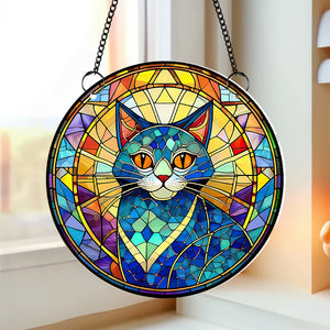 Decor Gifts For Cat Lovers Suncatcher Ornament 14acxx280824 - Ornament - GoDuckee