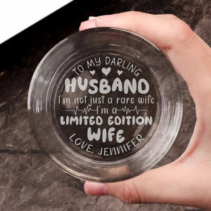 Personalized Gifts For Husband Engraved Whiskey Glass 03kaqn030624 - Drinkware - GoDuckee