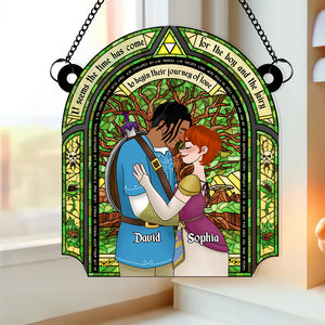 Personalized Gifts For Couple Suncatcher Ornament 06TGDT221124HG