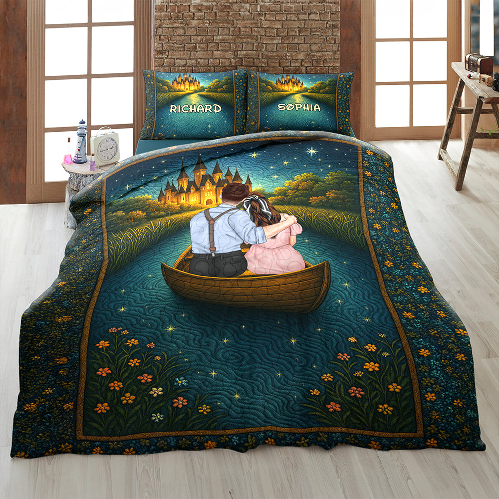 Personalized Gifts For Couple Quilt Bedding Set Special Line 01tgqn210425tm - Blanket - GoDuckee