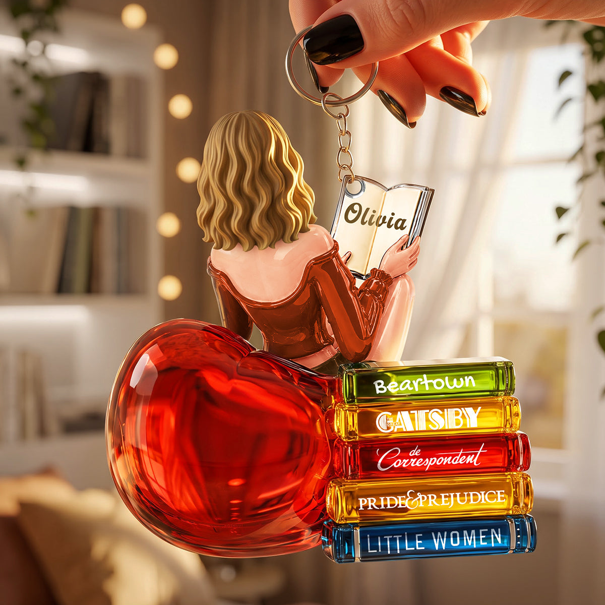 Book Lovers Acrylic Keychain - Personalized Gifts For Her 03ohta150826 - Keychains - GoDuckee