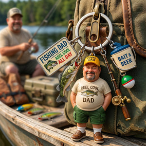 Custom Photo Fishing Dad Tag Keychain - Personalized Gifts For Dad 03tyta280426 - Keychains - GoDuckee