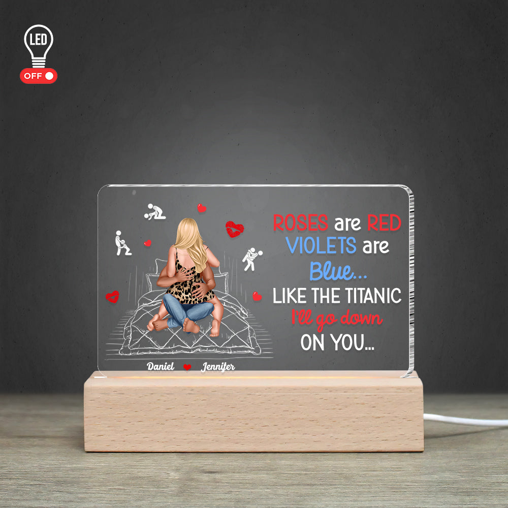 Personalized Gift For Couple Led Light Roses Are Red - Led Lights - GoDuckee