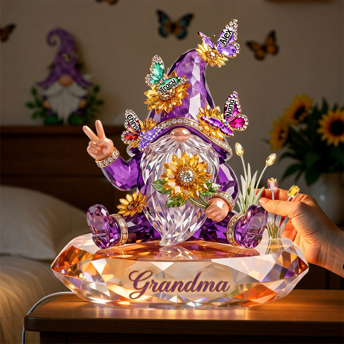 Gnome Mom Light Box Light Box - Personalized Mother's Day Gifts 03QHMG070326 - Light Box - GoDuckee