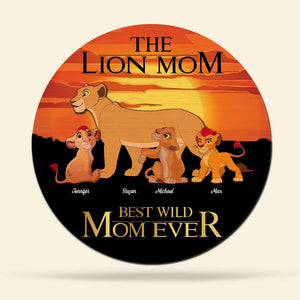 Personalized Gifts For Mom Wood Sign Best Wild Mom Ever 04OHHN150224 - Wood Signs - GoDuckee