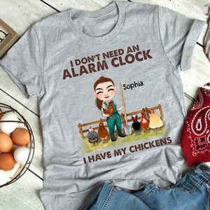 Chicken Farmers Don't Need An Alarm Clock - Personalized Shirt - Gift For Farmer - Shirts - GoDuckee