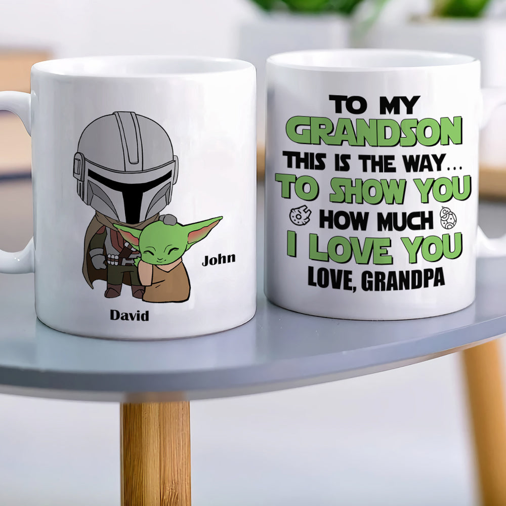 Gift For Grandchild Personalized Grandpa Coffee Mug 05HTTN280723HH - Coffee Mug - GoDuckee