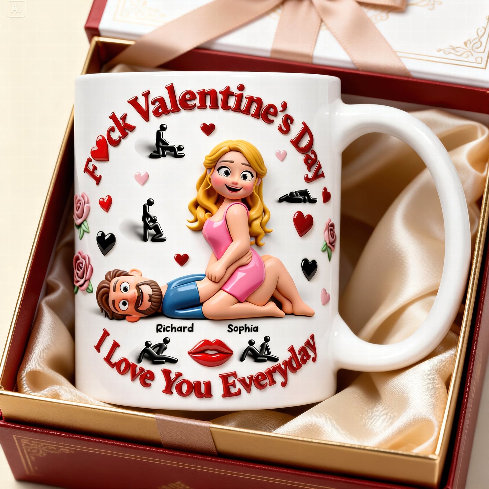 Couple Love You Everyday Coffee Mug - Personalized Gifts For Couple 05naqn311225 - Coffee Mug - GoDuckee