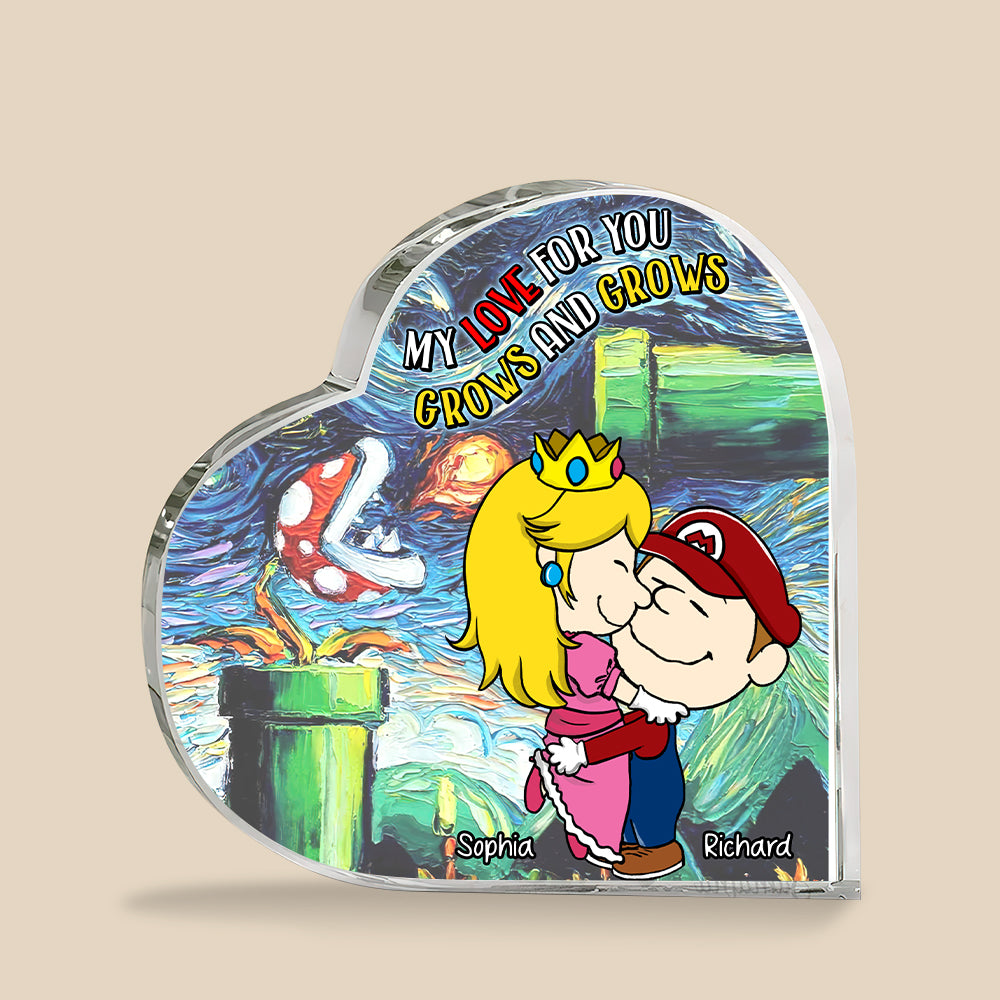 Personalized Gifts For Couple Heart Shaped Acrylic Plaque 02tgqn101224hg - Shaped Plaques - GoDuckee