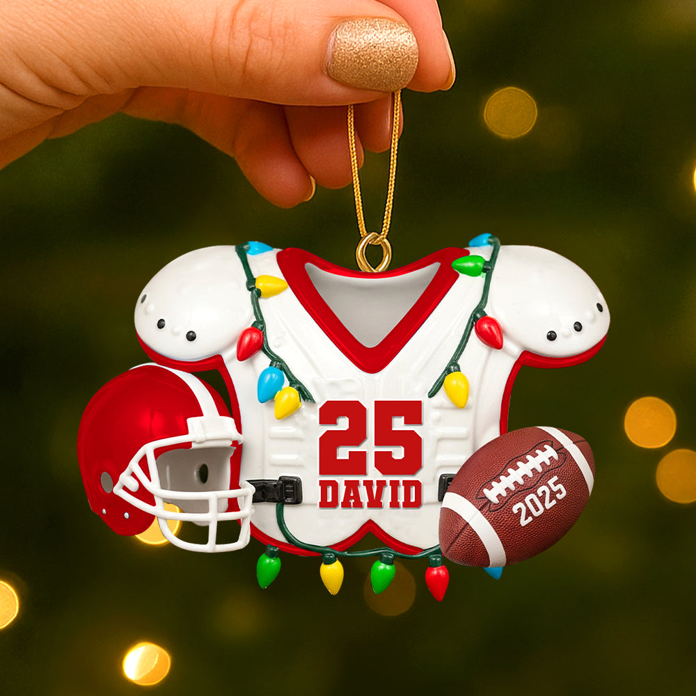 Personalized Gifts For American Football Lovers Christmas Acrylic Ornament 01hutn230825 - Ornament - GoDuckee
