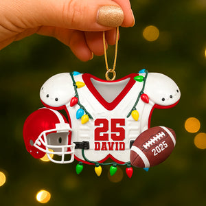 Personalized Gifts For American Football Lovers Christmas Acrylic Ornament 01hutn230825 - Ornament - GoDuckee