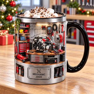 Classic Garage Accent Mug - Personalized Gifts For Mechanic 06ttqn061026 - Coffee Mug - GoDuckee