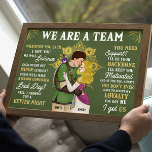 Personalized Gifts For Couple Canvas Print We Are A Team 06XQQN051224HG - Poster & Canvas - GoDuckee