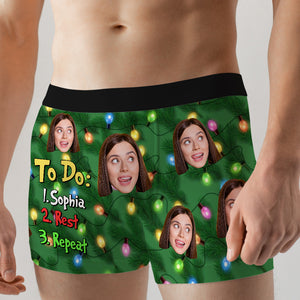 Custom Photo Gifts For Christmas Men's Boxers 01xqtn091024 - Boxer Briefs - GoDuckee