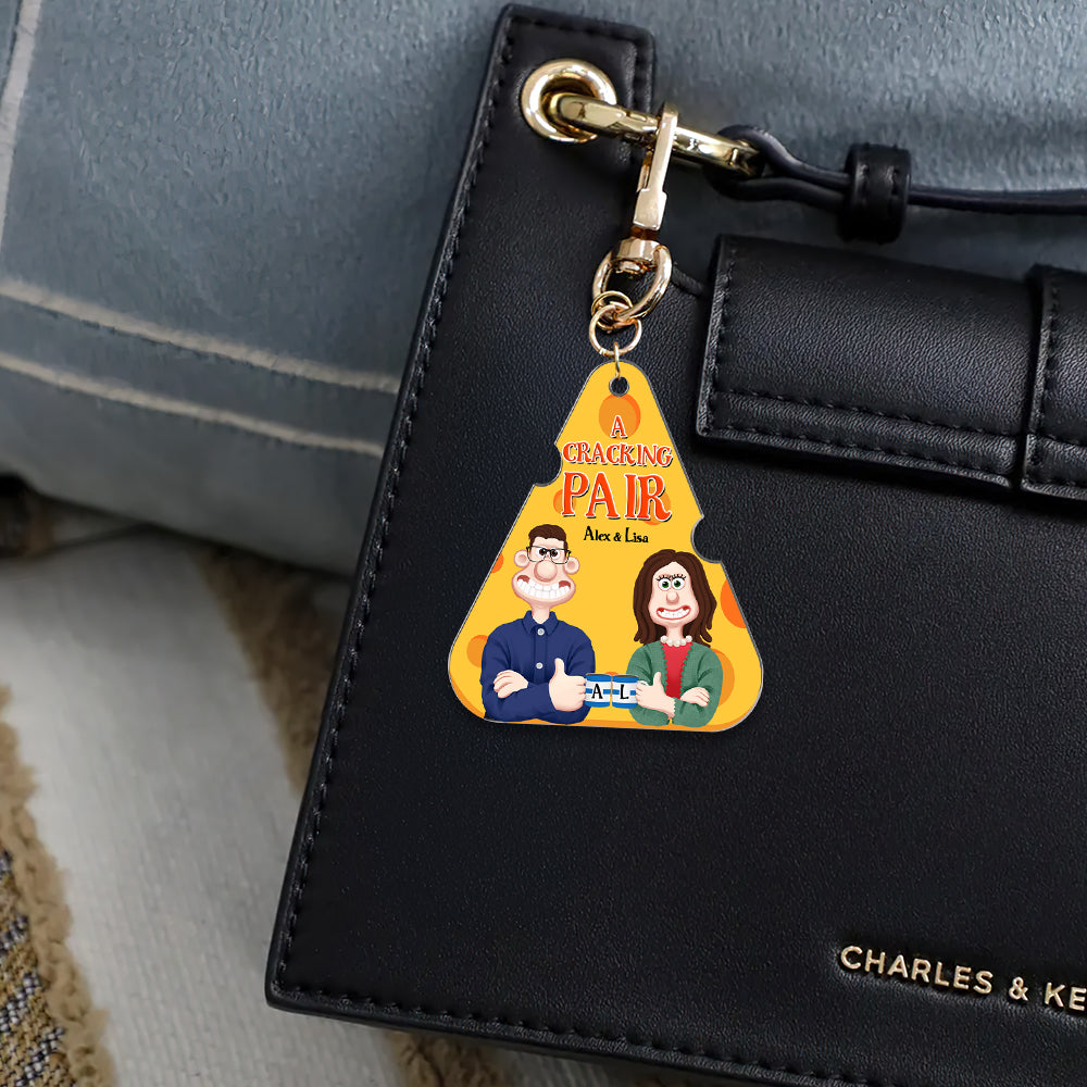 Personalized Gifts For Couple Keychain A Cracking Pair 02OHMH110225PA - Keychains - GoDuckee