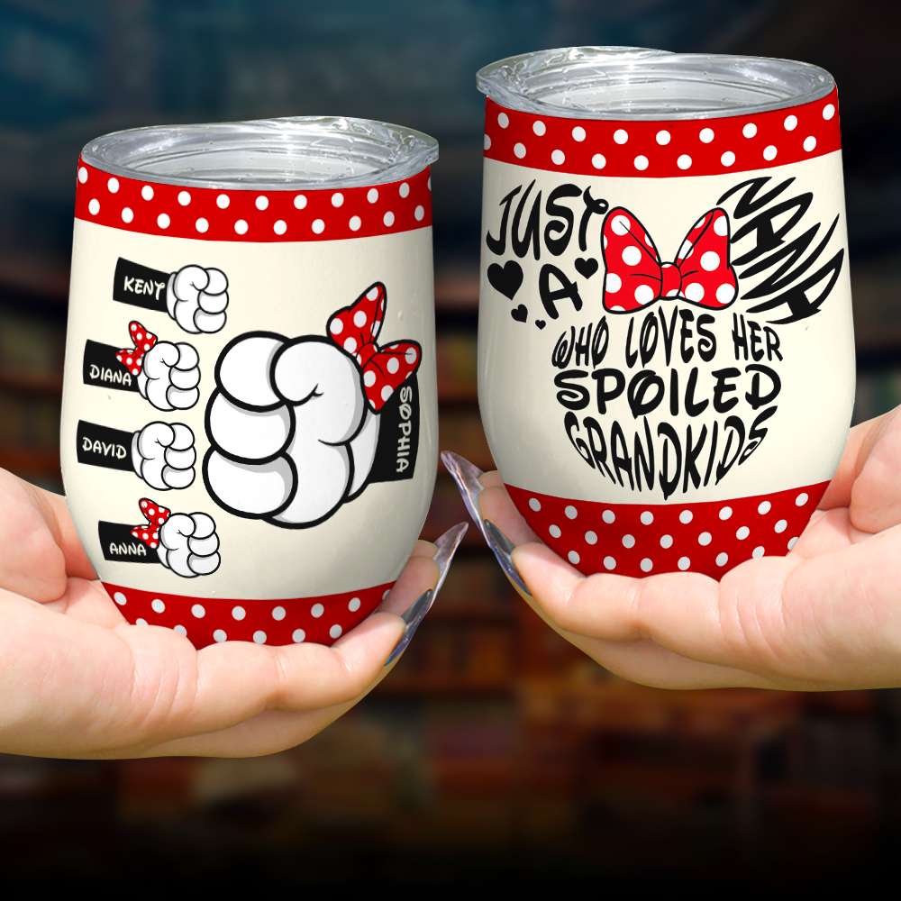 Just A Nana 04DNQN260423 Wine Tumbler Gift For Grandma - Wine Tumbler - GoDuckee