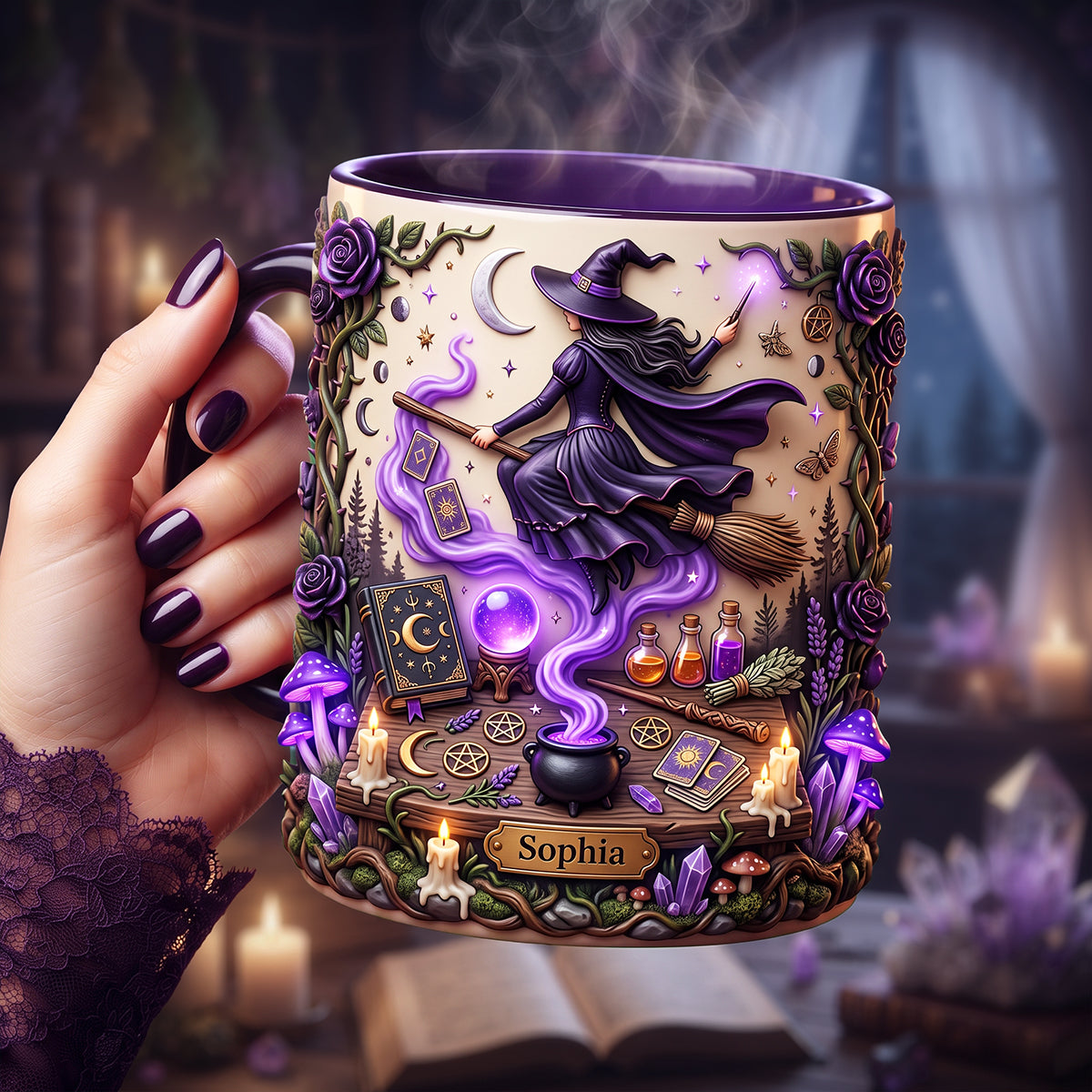 The Witch Coffee Accent Mug - Personalized Gifts For Witch Lovers 03tyta200726 - Coffee Mug - GoDuckee