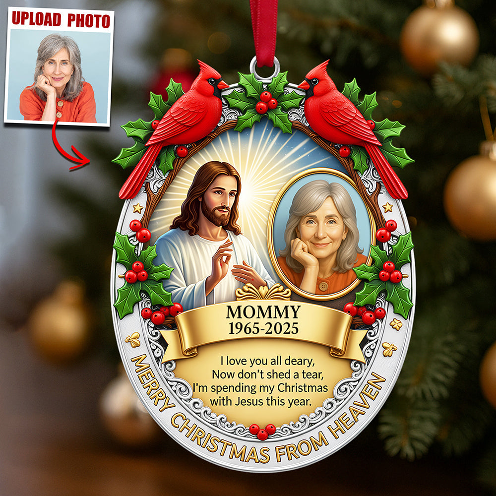 Cardinal From Heaven Ornament Custom Photo Gifts For Heaven 07HUDT121125 - Ornament - GoDuckee