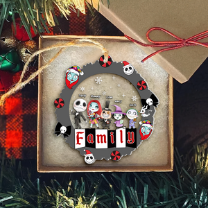 Personalized Gift For Family Ornament, Horror Christmas Family 01KAPU091124 - Ornament - GoDuckee