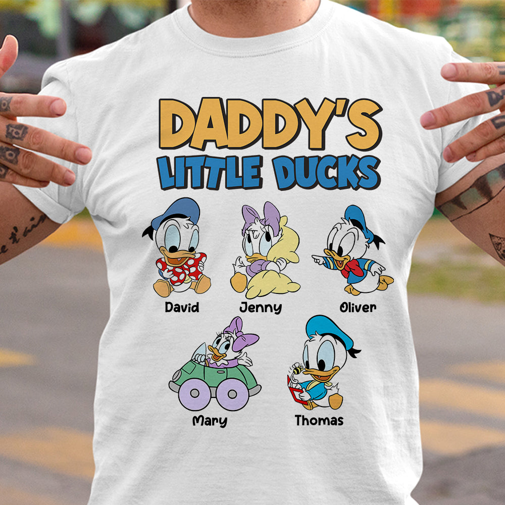 Personalized Gifts For Dad Shirt Daddy's Little Ducks 052katn280324 - 2D Shirts - GoDuckee