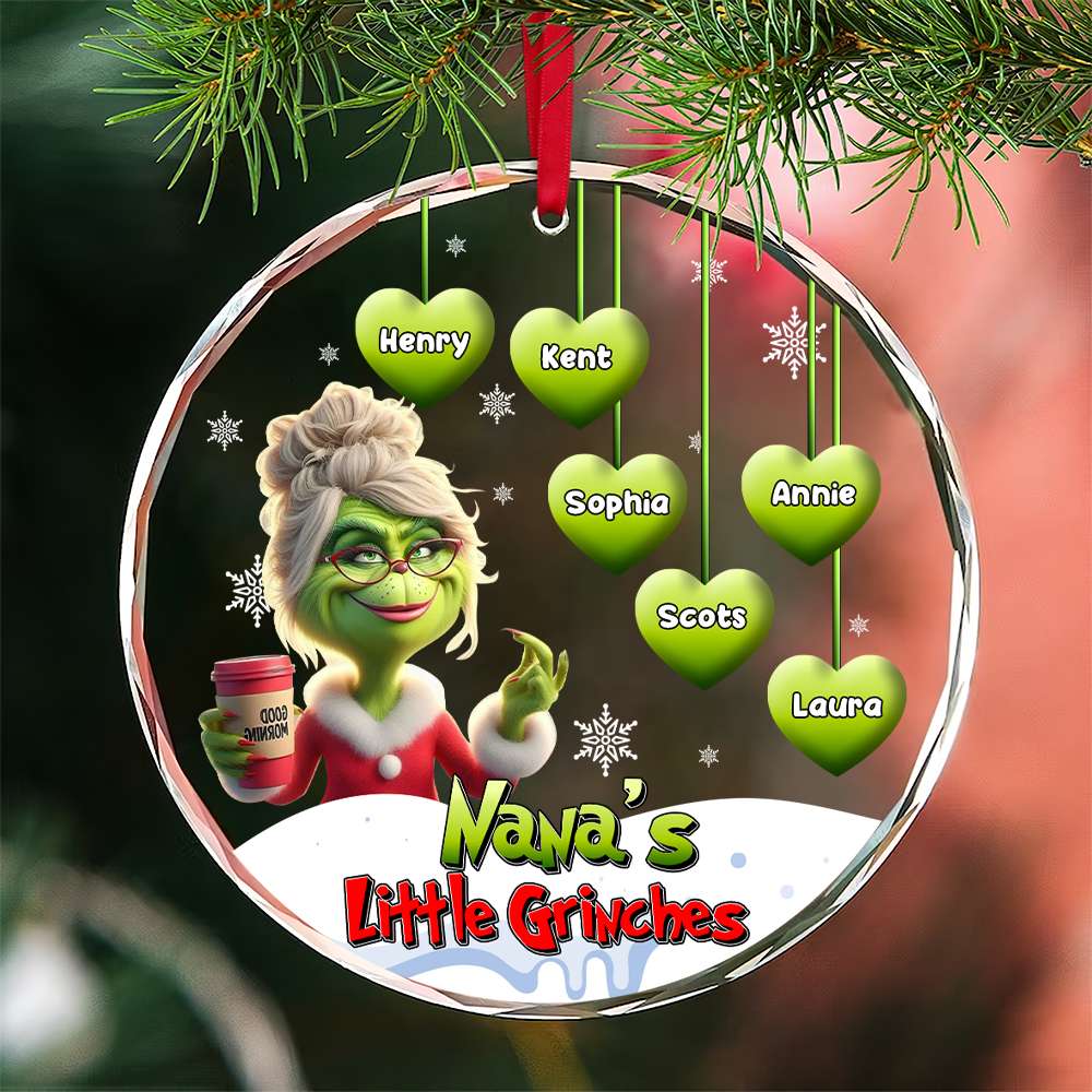 Personalized Gifts For Grandma Christmas Ornament 04XQLU101024 - Ornament - GoDuckee